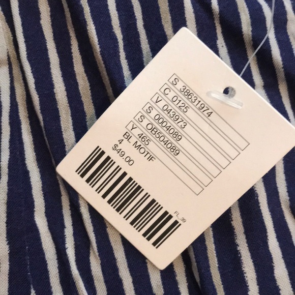 Pinstripe Shorts with Ruffle Detail - Picture 3 of 3